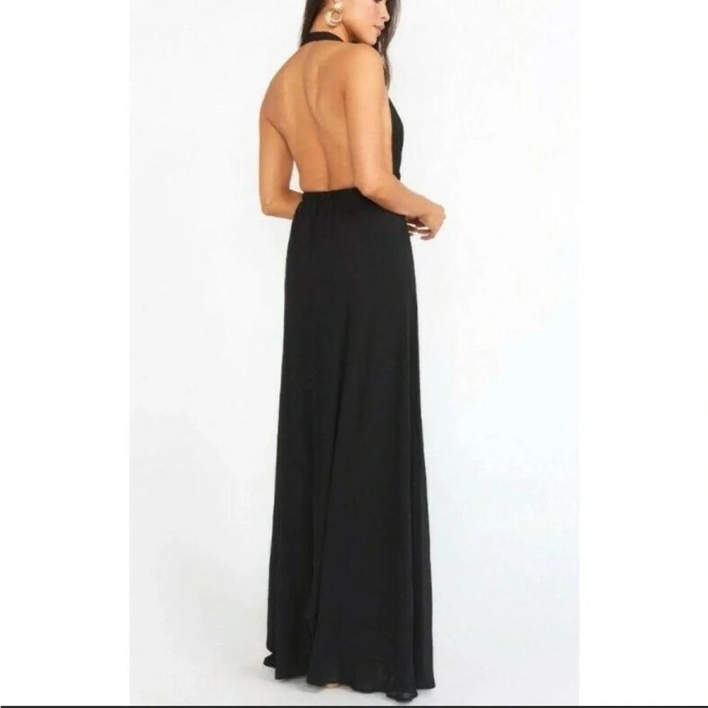 Chiffon black Show me your Mumu halter dress - Picture 2 of 3